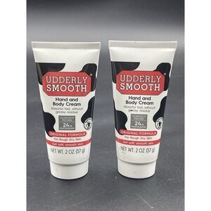 Udderly Smooth Hand Body Cream 2oz Lot of 2 Original Formula USA